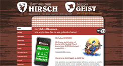 Desktop Screenshot of gasthaus-hirsch-bretten.de